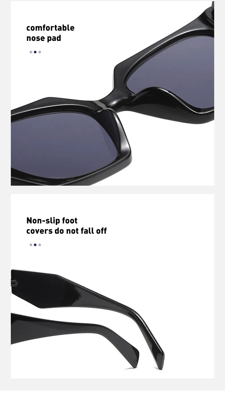 Cat Eye UV400 Square Punk Sunglasses - Onlytenbucks.com