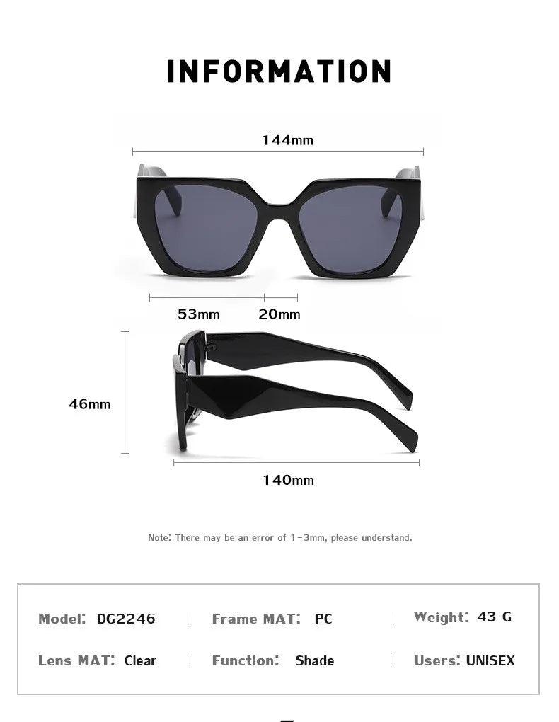 Cat Eye UV400 Square Punk Sunglasses - Onlytenbucks.com