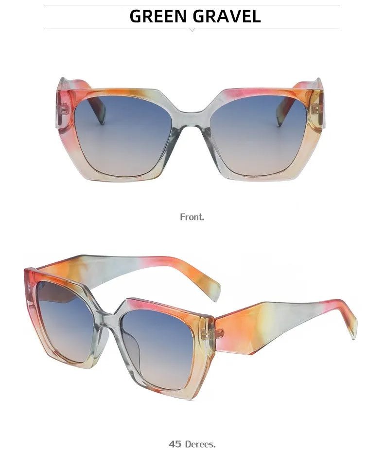 Cat Eye UV400 Square Punk Sunglasses - Onlytenbucks.com