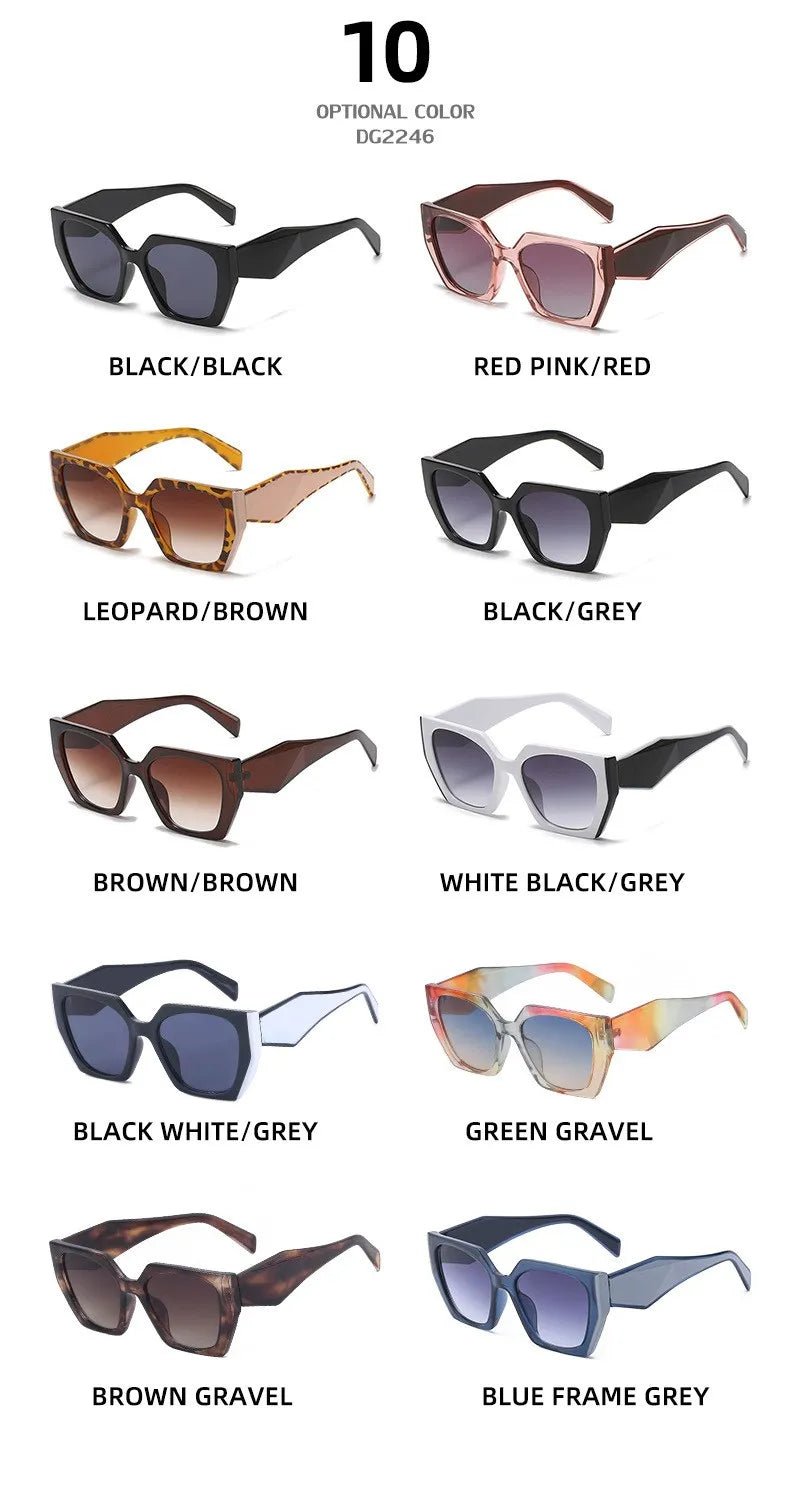 Cat Eye UV400 Square Punk Sunglasses - Onlytenbucks.com