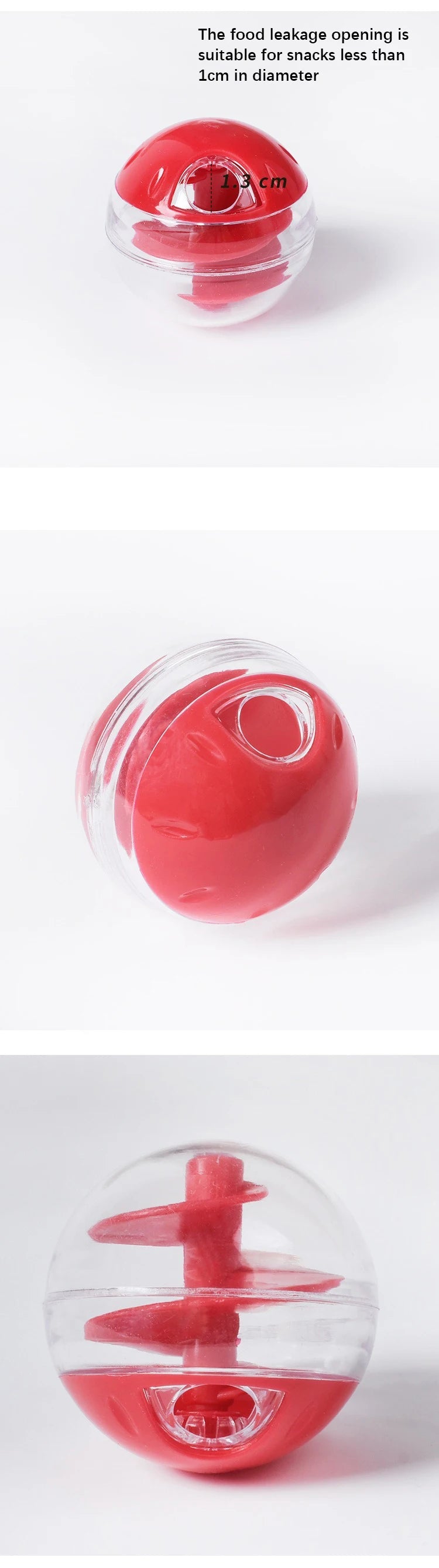 Cat Food Leak Spiral Ball – Interactive Bite - Resistant Training Toy - Onlytenbucks.com