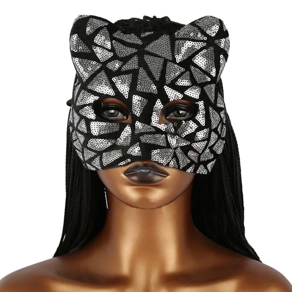 Cat Girl Half Face Party Mask – EVA Material - Onlytenbucks.com