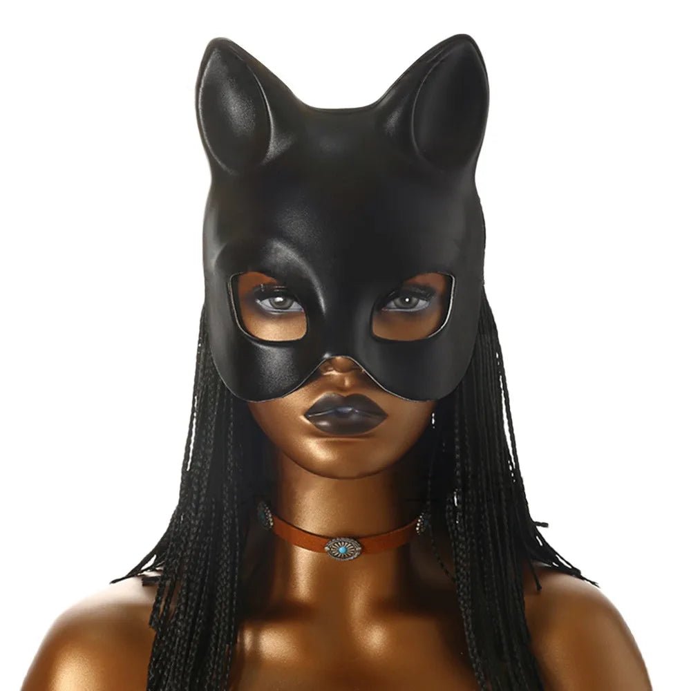 Cat Girl Half Face Party Mask – EVA Material - Onlytenbucks.com