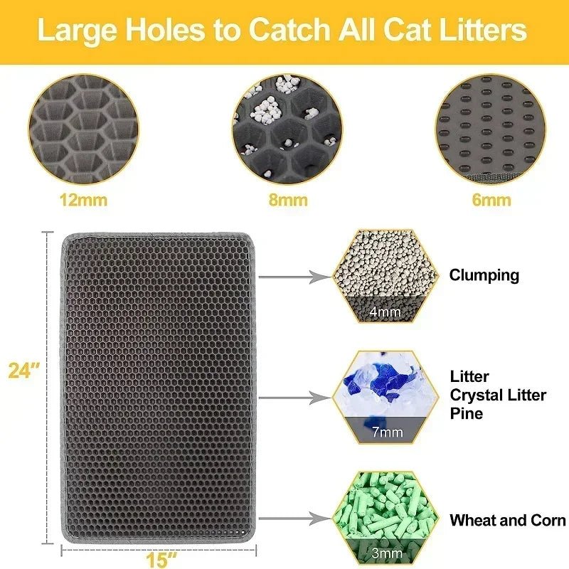 Cat Litter Mat – Waterproof Double - Layer EVA Pad - Onlytenbucks.com