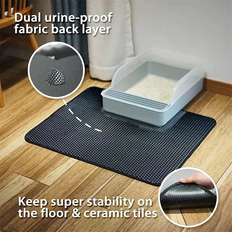 Cat Litter Mat – Waterproof Double - Layer EVA Pad - Onlytenbucks.com
