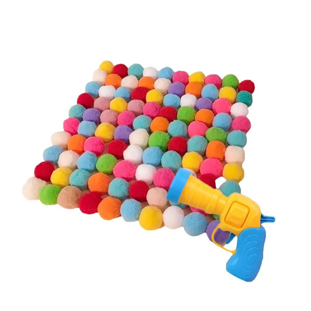 Cat Toy Interactive Ball Launcher – Silent Plush Shooting Gun - Onlytenbucks.com