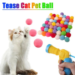 Cat Toy Interactive Ball Launcher – Silent Plush Shooting Gun - Onlytenbucks.com