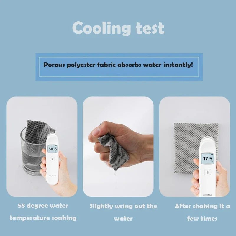Cold - Sensing Sports Wristbands – Ice Silk Cooling Sweatbands - Onlytenbucks.com
