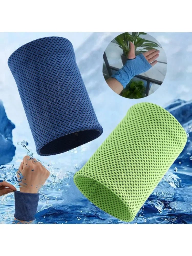 Cold - Sensing Sports Wristbands – Ice Silk Cooling Sweatbands - Onlytenbucks.com