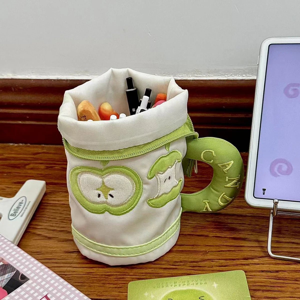 Color Blocked Vertical Bucket Pencil Mug - Onlytenbucks.com