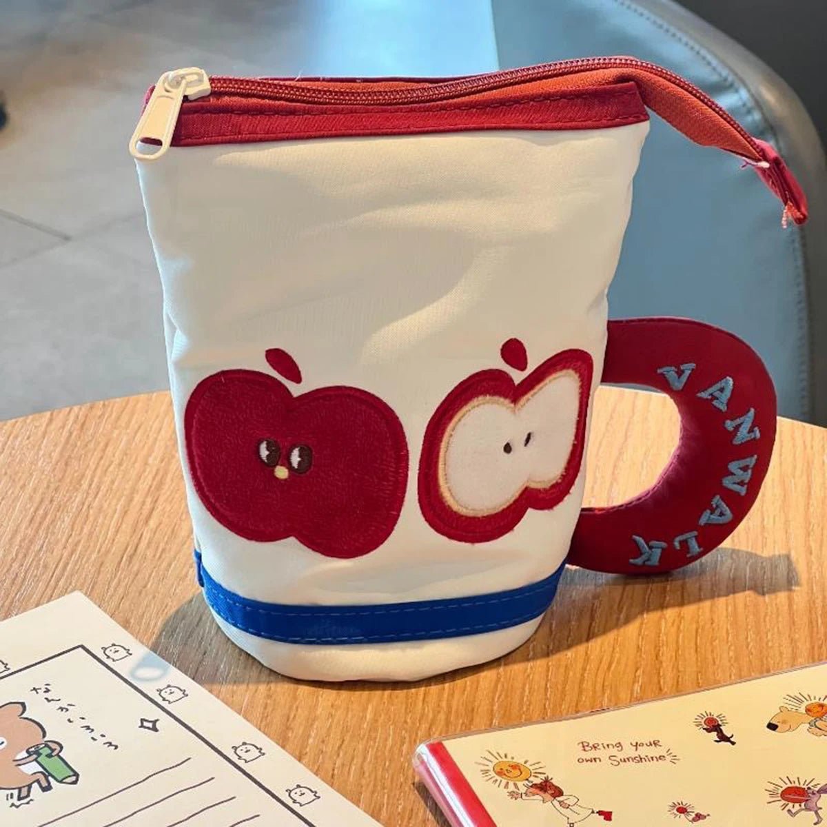 Color Blocked Vertical Bucket Pencil Mug - Onlytenbucks.com