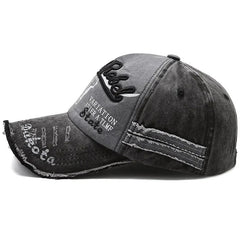 Cow Head Letter Embroidery Vintage Cotton Baseball Cap - Onlytenbucks.com