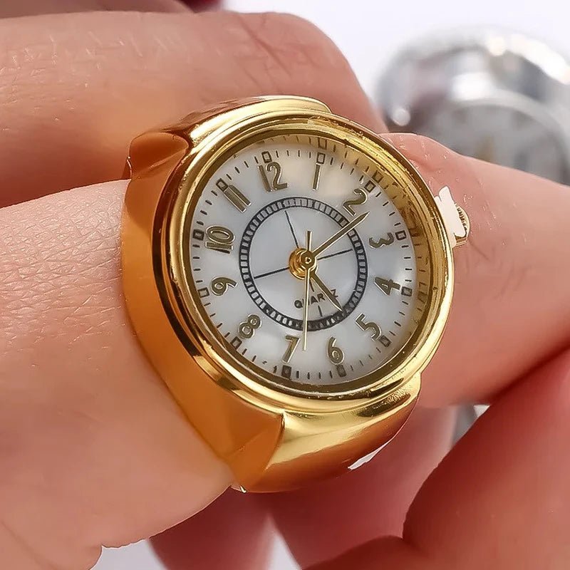 Creative Quartz Watch Ring – Unisex Finger Timepiece - Onlytenbucks.com