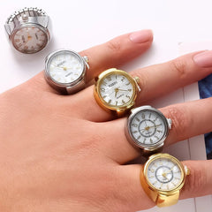 Creative Quartz Watch Ring – Unisex Finger Timepiece - Onlytenbucks.com
