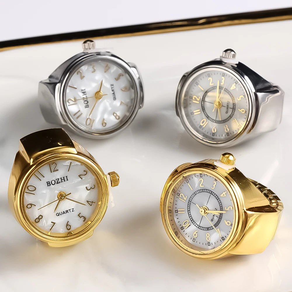 Creative Quartz Watch Ring – Unisex Finger Timepiece - Onlytenbucks.com
