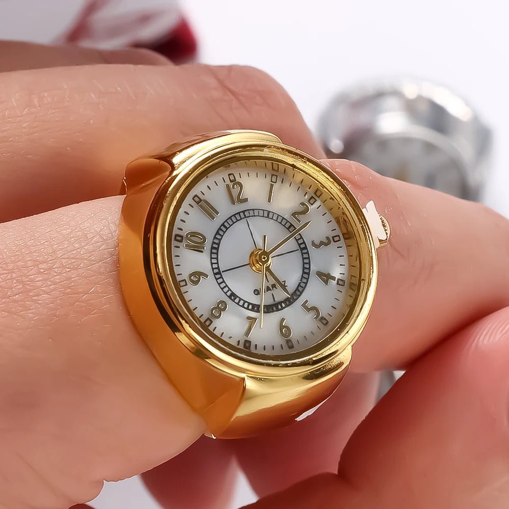 Creative Quartz Watch Ring – Unisex Finger Timepiece - Onlytenbucks.com