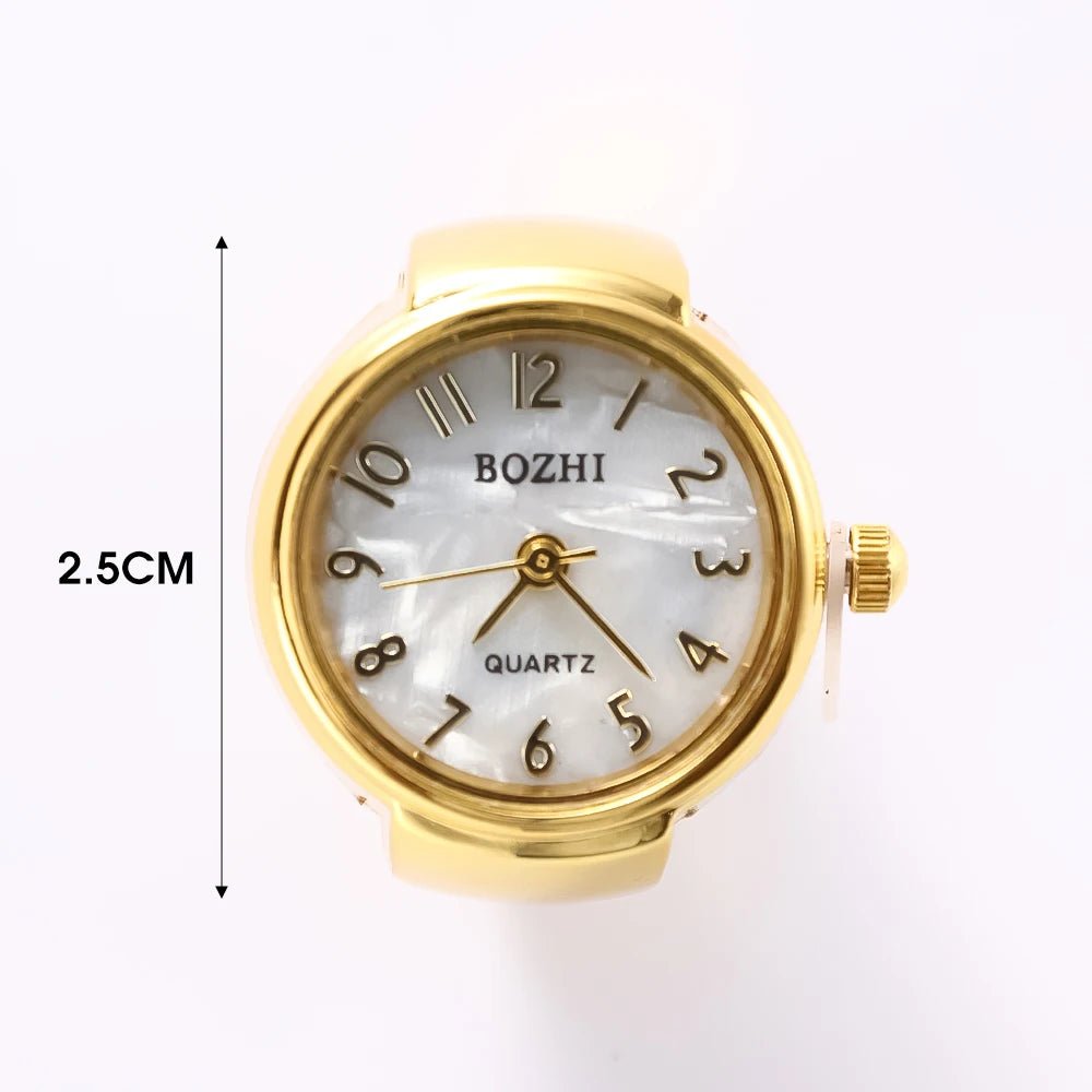 Creative Quartz Watch Ring – Unisex Finger Timepiece - Onlytenbucks.com