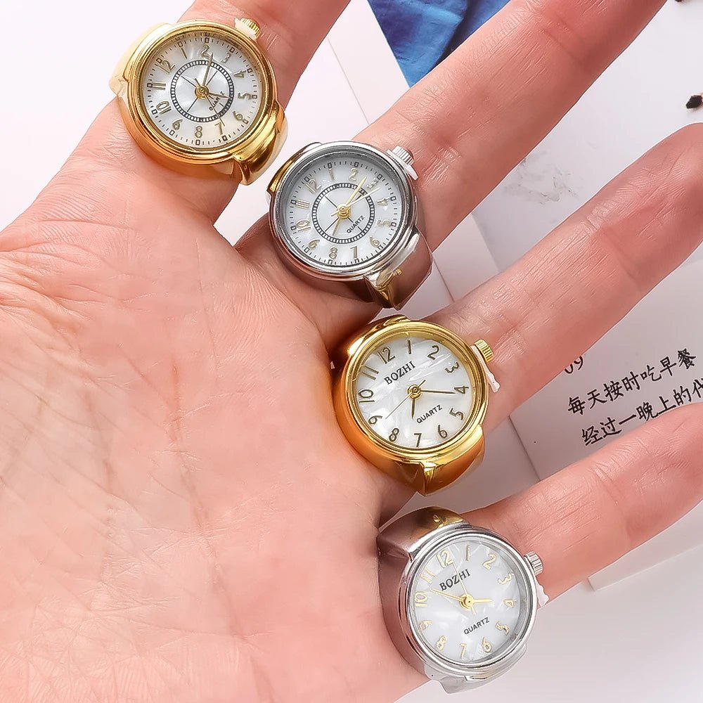 Creative Quartz Watch Ring – Unisex Finger Timepiece - Onlytenbucks.com