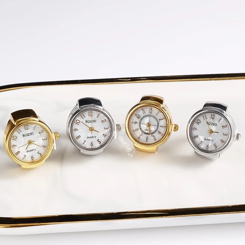 Creative Quartz Watch Ring – Unisex Finger Timepiece - Onlytenbucks.com