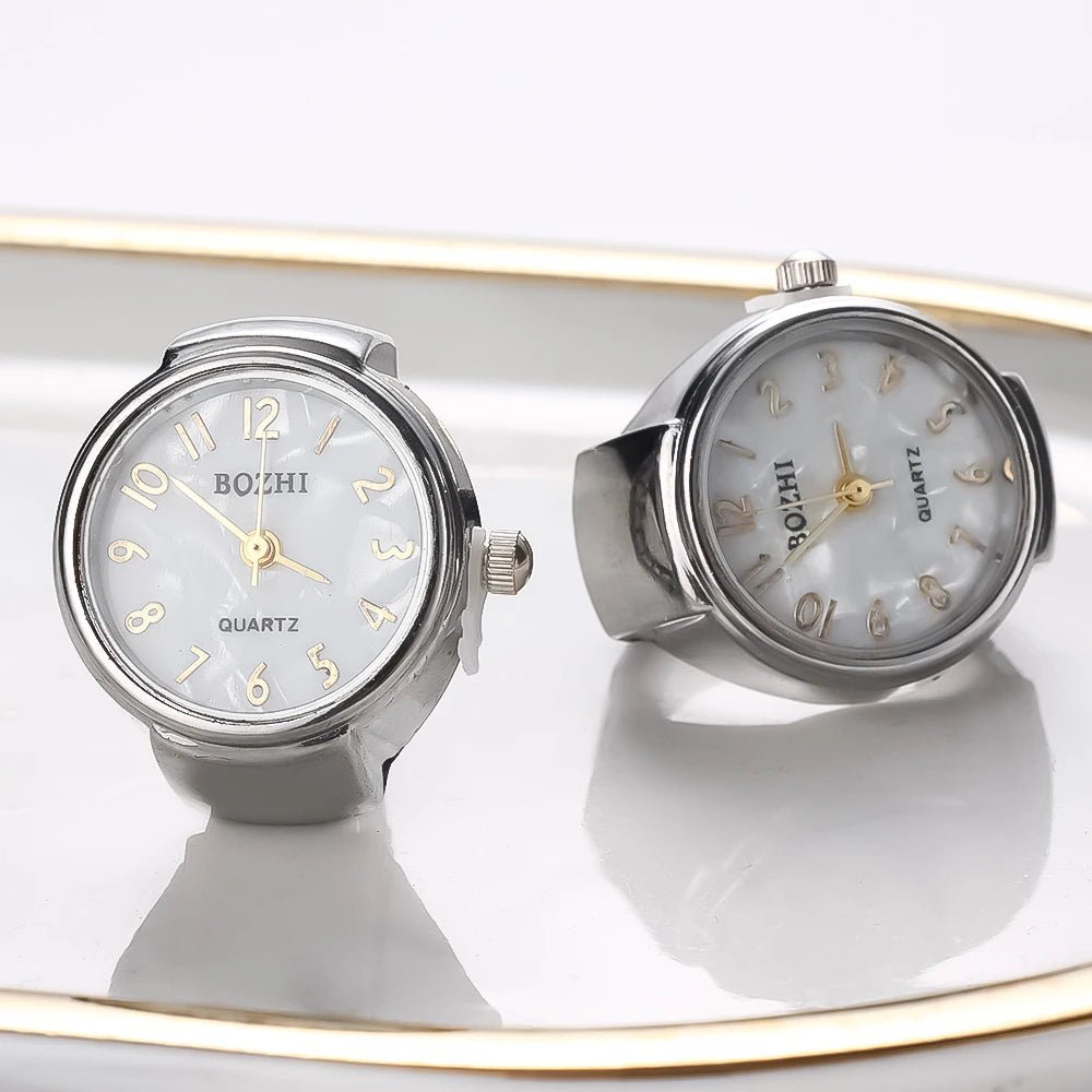 Creative Quartz Watch Ring – Unisex Finger Timepiece - Onlytenbucks.com