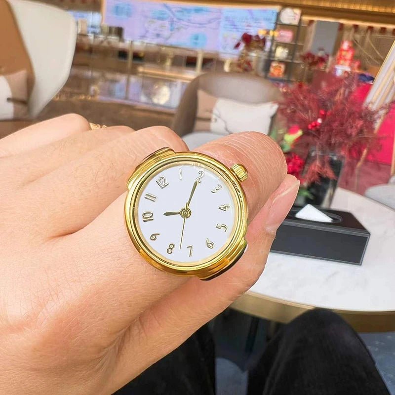 Creative Quartz Watch Ring – Unisex Finger Timepiece - Onlytenbucks.com