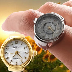 Creative Quartz Watch Ring – Unisex Finger Timepiece - Onlytenbucks.com