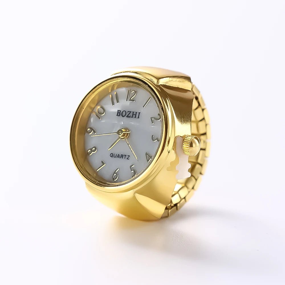 Creative Quartz Watch Ring – Unisex Finger Timepiece - Onlytenbucks.com