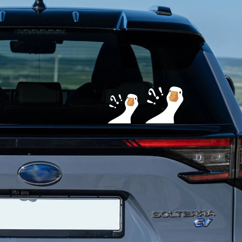 Creative Question Mark Duck Reflective Car Sticker - Onlytenbucks.com