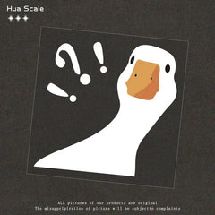 Creative Question Mark Duck Reflective Car Sticker - Onlytenbucks.com