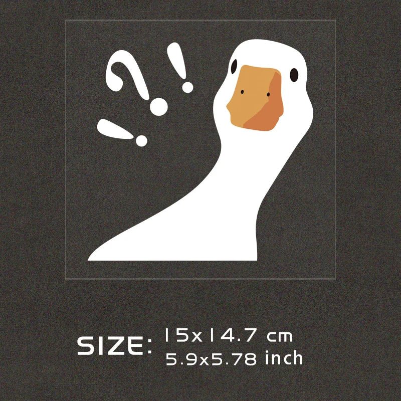 Creative Question Mark Duck Reflective Car Sticker - Onlytenbucks.com