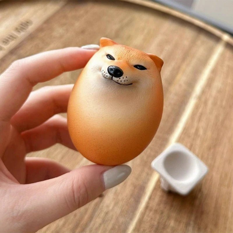 Creative Shiba Inu Egg - Shaped PVC Ornament - Onlytenbucks.com