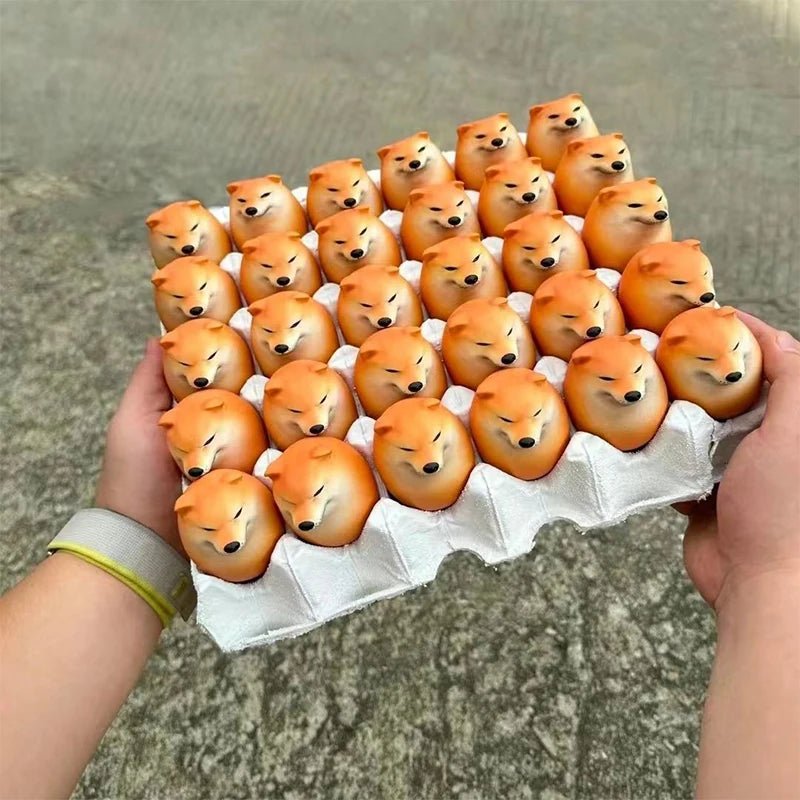 Creative Shiba Inu Egg - Shaped PVC Ornament - Onlytenbucks.com