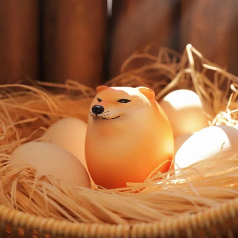 Creative Shiba Inu Egg - Shaped PVC Ornament - Onlytenbucks.com