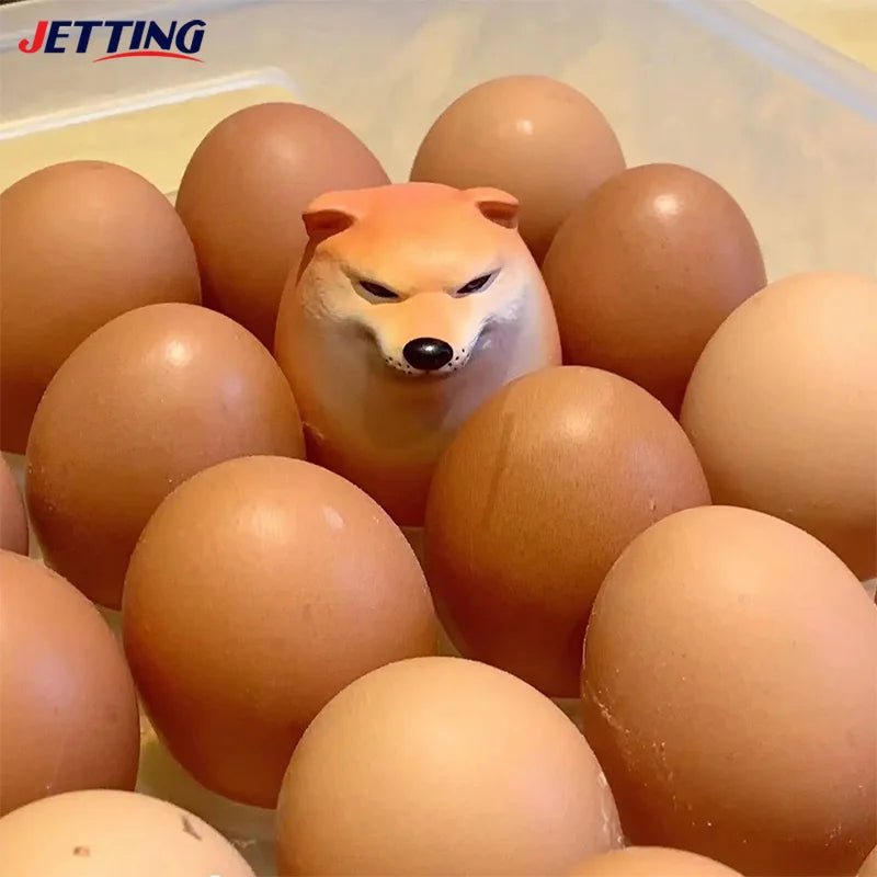 Creative Shiba Inu Egg - Shaped PVC Ornament - Onlytenbucks.com