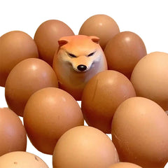 Creative Shiba Inu Egg - Shaped PVC Ornament - Onlytenbucks.com