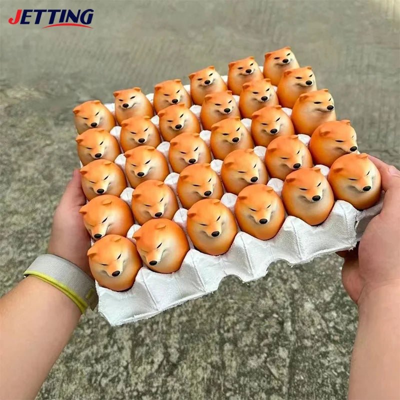 Creative Shiba Inu Egg - Shaped PVC Ornament - Onlytenbucks.com