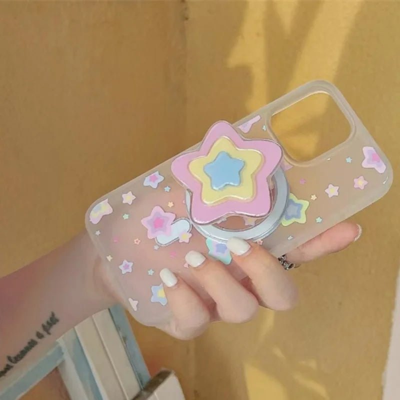 Cute 3D Star - Shaped Magnetic Griptok – Foldable Phone Ring Holder & Kickstand - Onlytenbucks.com