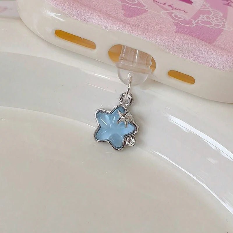 Cute Diamond Star Phone Dust Plug – Decorative Pendant - Onlytenbucks.com