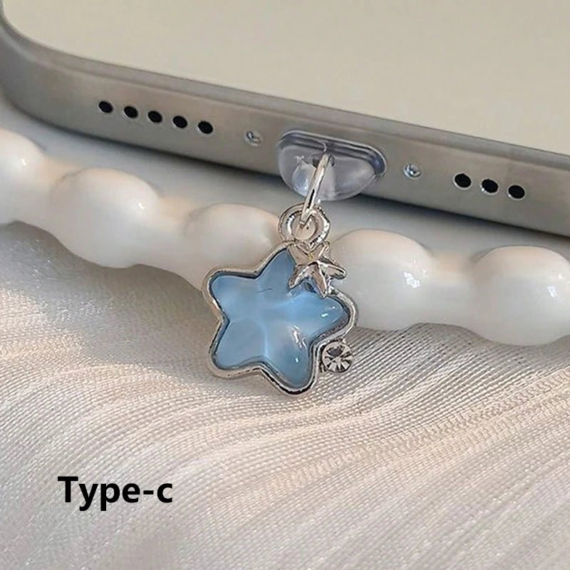 Cute Diamond Star Phone Dust Plug – Decorative Pendant - Onlytenbucks.com