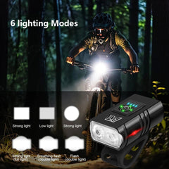 Cycle Zone Bicycle Front Light – 6 - Mode LED Handlebar Headlamp - Onlytenbucks.com