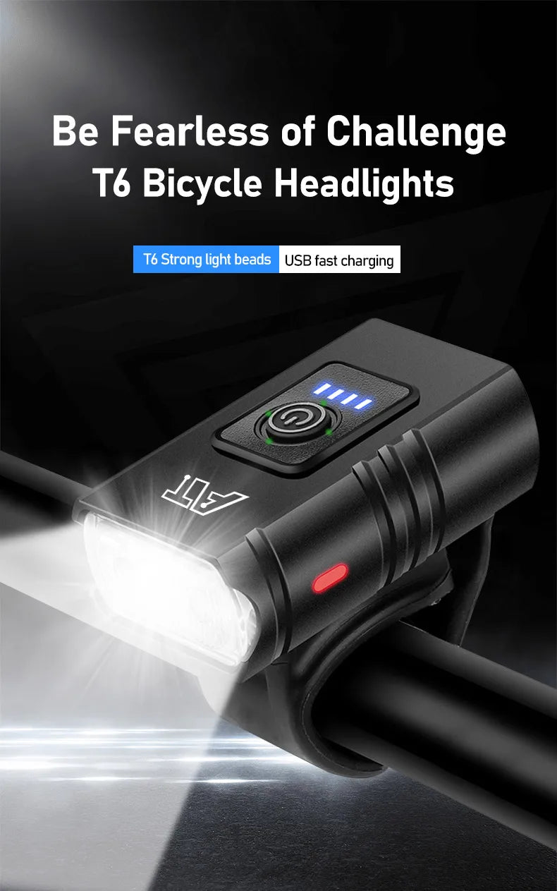 Cycle Zone Bicycle Front Light – 6 - Mode LED Handlebar Headlamp - Onlytenbucks.com