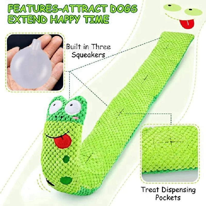 Dog Puzzle Feeder Plush Toy – Interactive Snail Design - Onlytenbucks.com