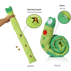 Dog Puzzle Feeder Plush Toy – Interactive Snail Design - Onlytenbucks.com