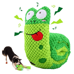Dog Puzzle Feeder Plush Toy – Interactive Snail Design - Onlytenbucks.com