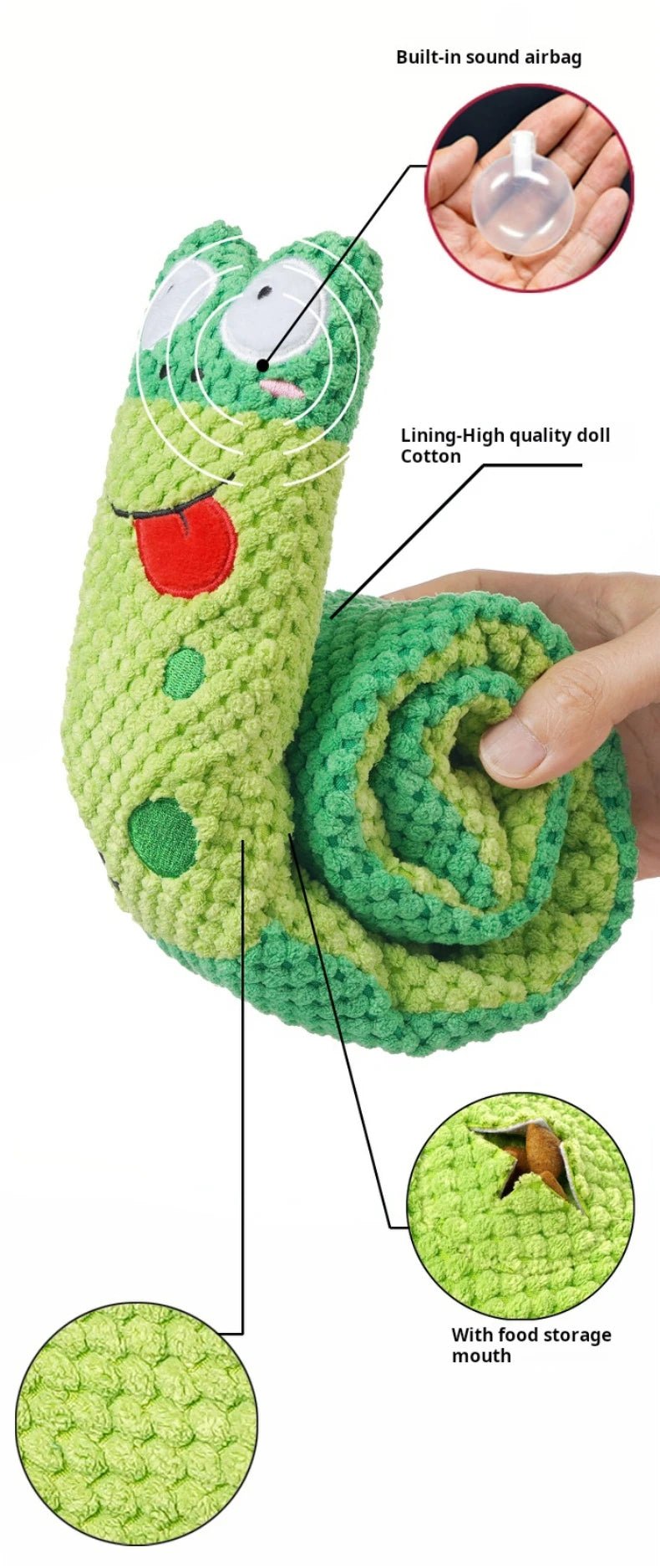 Dog Puzzle Feeder Plush Toy – Interactive Snail Design - Onlytenbucks.com