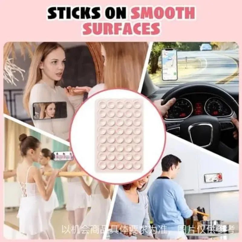 Double-Sided Silicone Suction Cup Phone Holder – Hands-Free Wall Mount for Videos and Selfies - Onlytenbucks.com