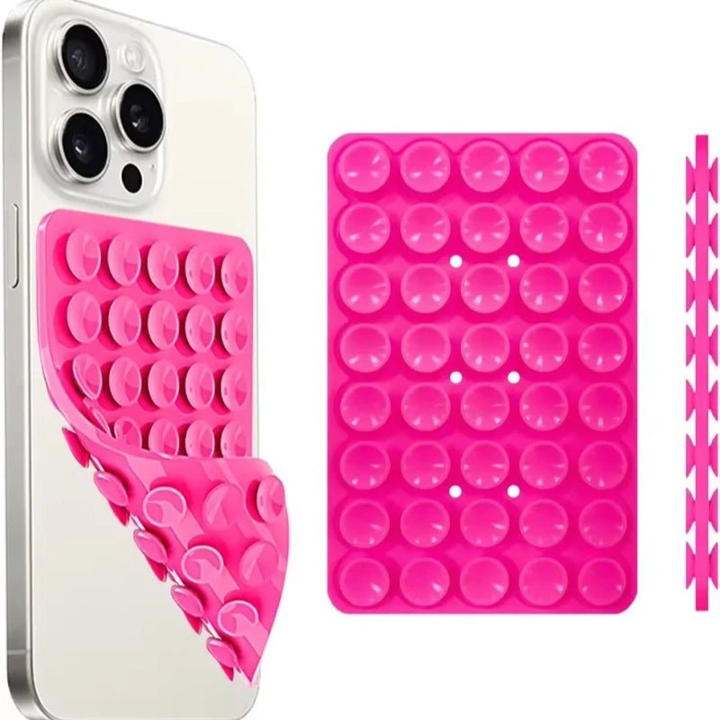 Double-Sided Silicone Suction Cup Phone Holder – Hands-Free Wall Mount for Videos and Selfies - Onlytenbucks.com