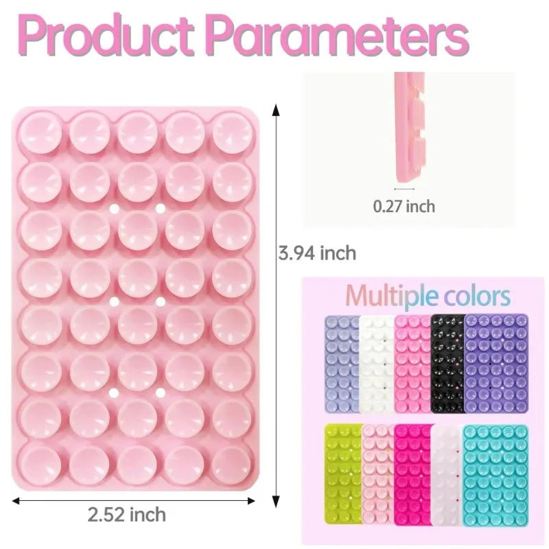 Double-Sided Silicone Suction Cup Phone Holder – Hands-Free Wall Mount for Videos and Selfies - Onlytenbucks.com