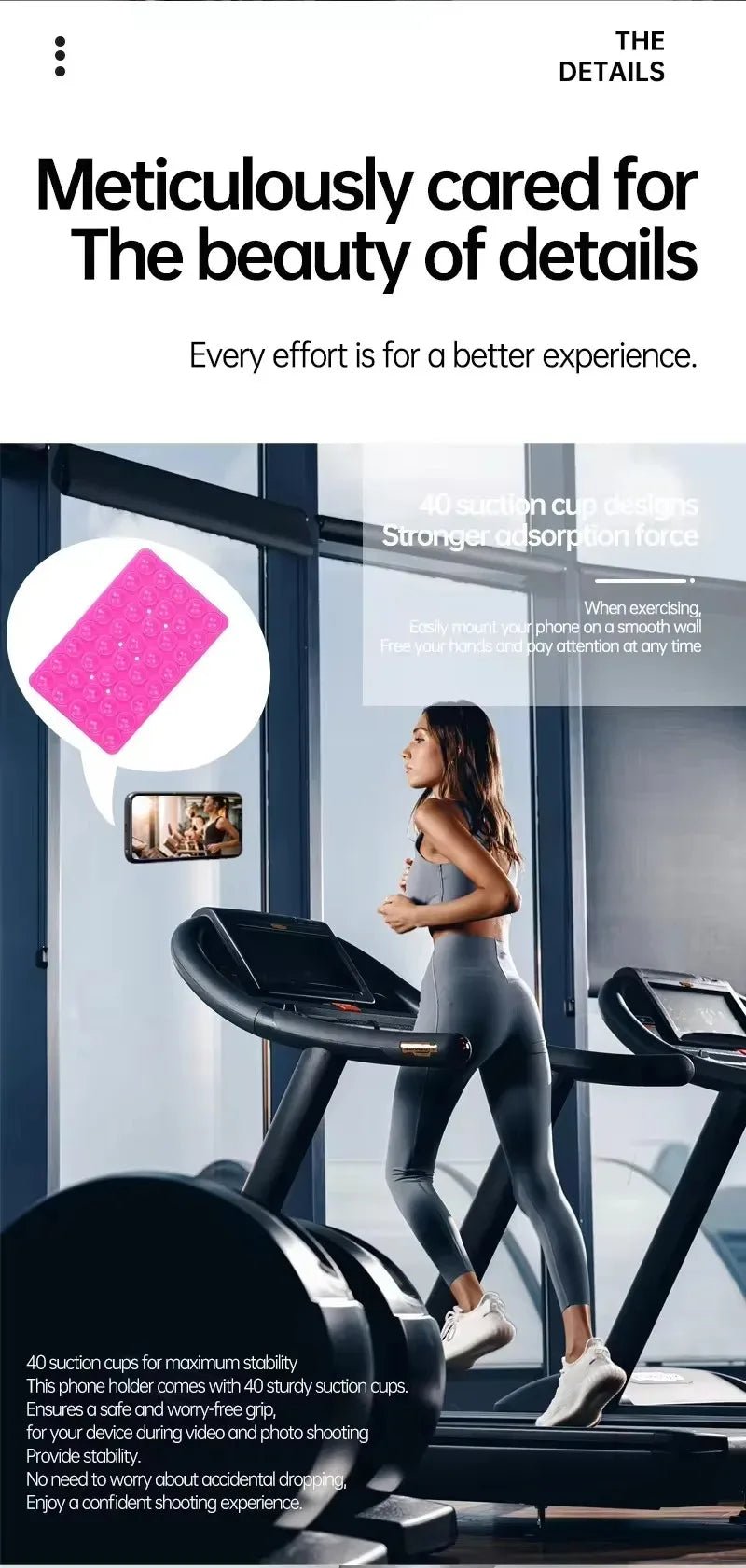 Double-Sided Silicone Suction Cup Phone Holder – Hands-Free Wall Mount for Videos and Selfies - Onlytenbucks.com