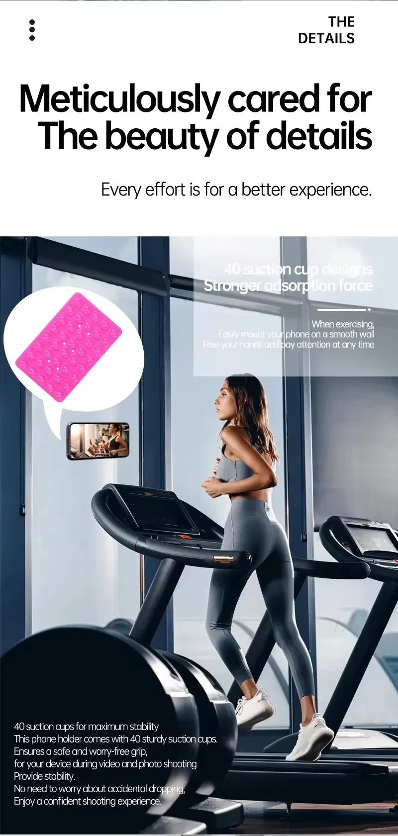 Double-Sided Silicone Suction Cup Phone Holder – Hands-Free Wall Mount for Videos and Selfies - Onlytenbucks.com